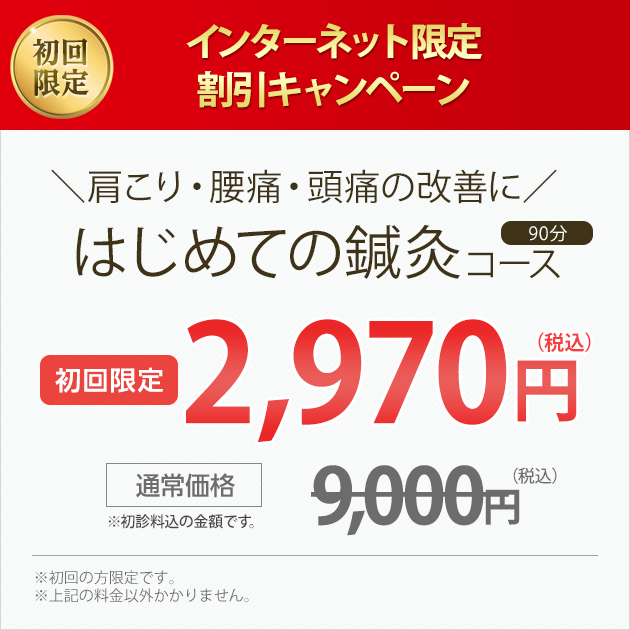 初回限定 インターネット限定キャンペーン